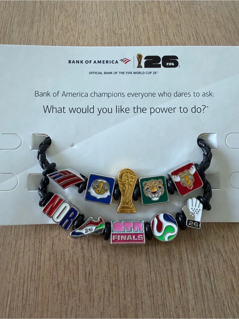 2014 FIFA World Cup Collectible Charm Bracelet - Black